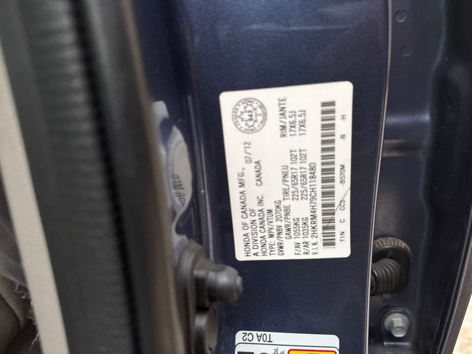 2013 HONDA CRV Automatic SUV — photo 6